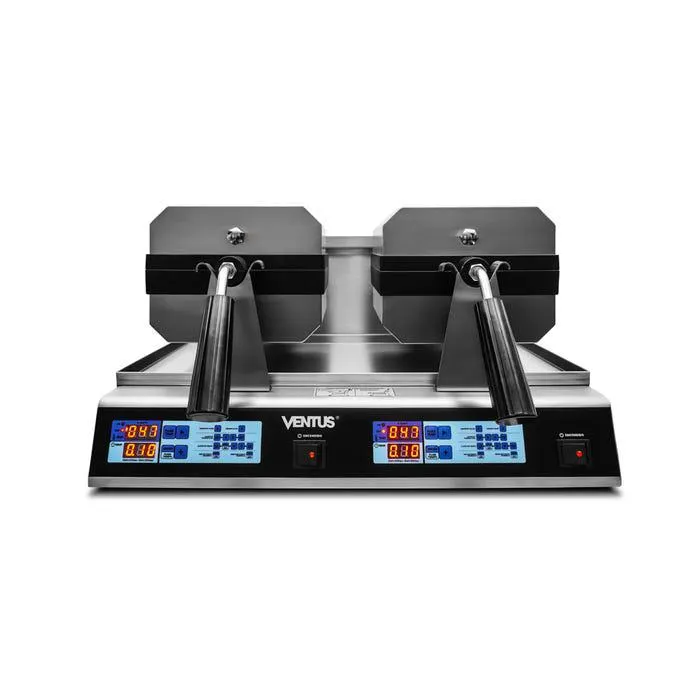 Wafflera Cuadrada Eléctrica Doble Ventus 2400W