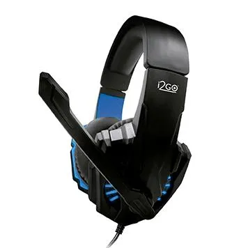 Audifono I2GO Gamer con Cable Azul