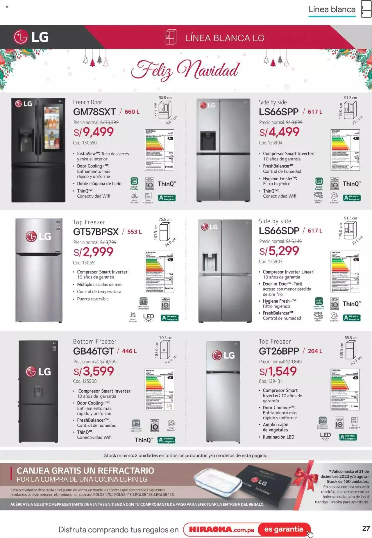 Catalogo de Catálogo Hiraoka 12 de diciembre al 31 de diciembre 2023 - Pag 27