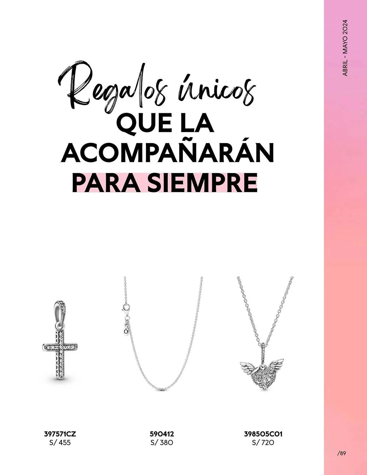 Catalogo de Catálogo Pandora 29 de abril al 31 de mayo 2024 - Pag 89