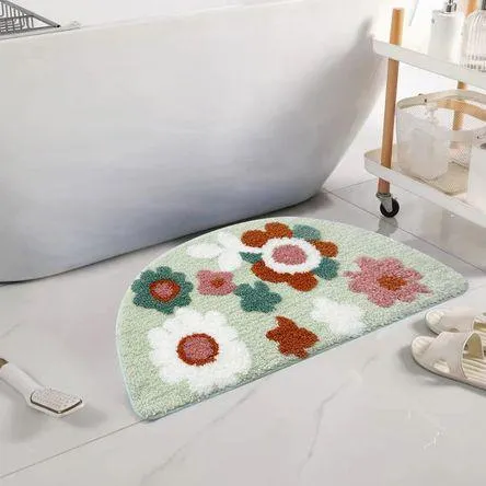 Tapete Puerta Floral 40x60cm Otoño Orange