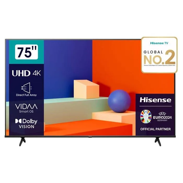 TV Hisense 75" 75A6K 4K UHD Smart VIDAA
