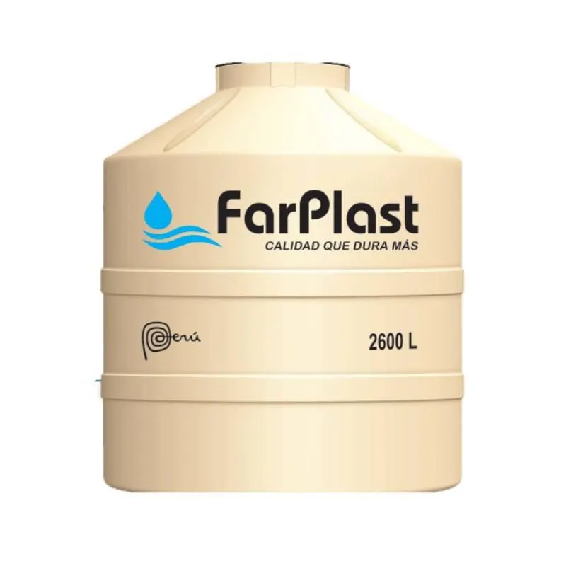 TANQUE PARA AGUA DE 2,600 LTS ARENA CON ACCESORIOS FARPLAST