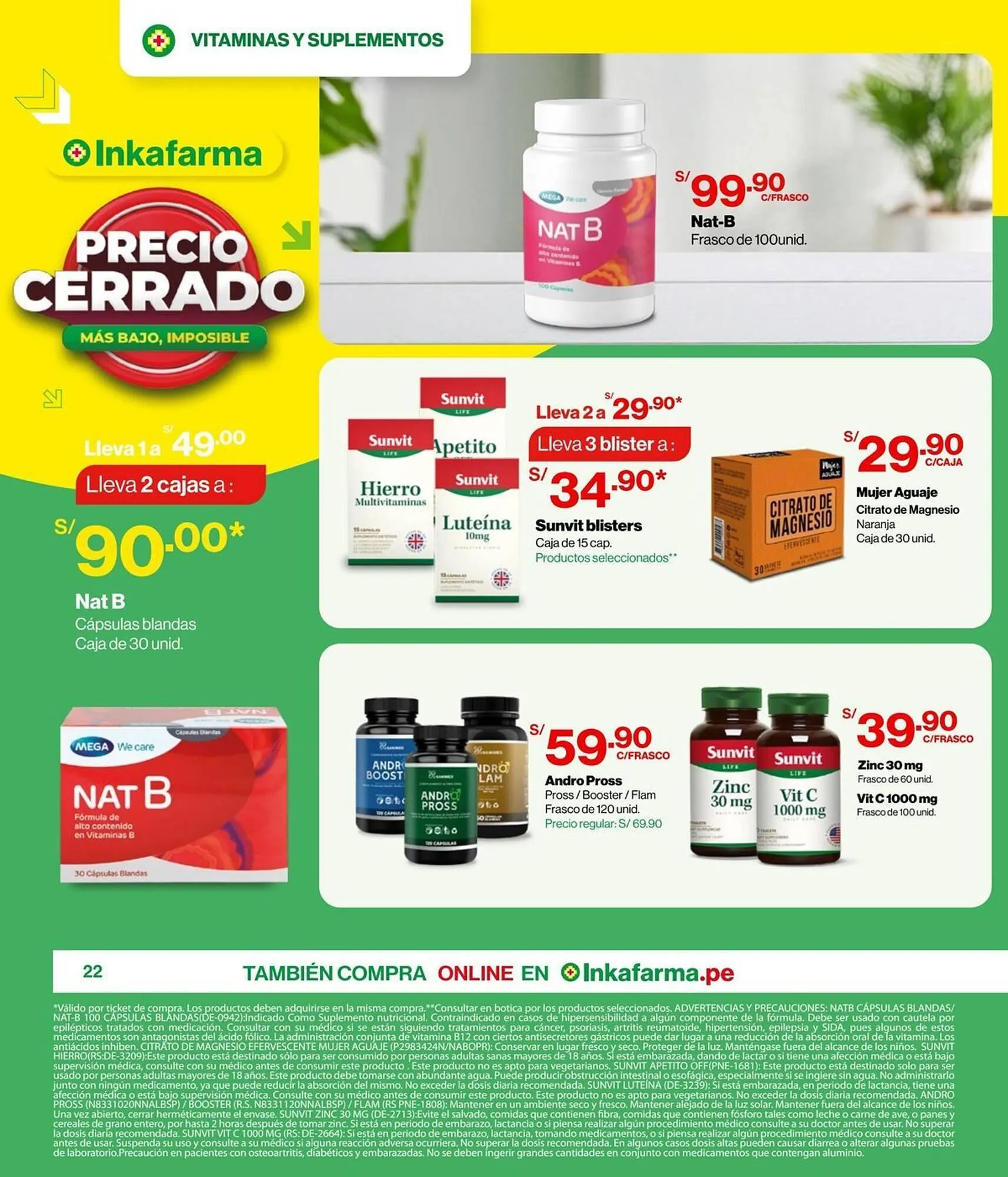 Catalogo de Catálogo InkaFarma 7 de abril al 30 de abril 2025 - Pag 22
