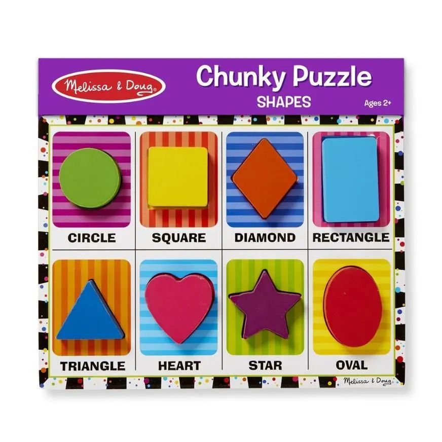 Rompecabezas Melissa & Doug Chunky Figuras Geométricas 8 Piezas