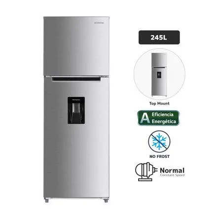 Refrigeradora Tm249ln Inox Wd 249 litros Blackline