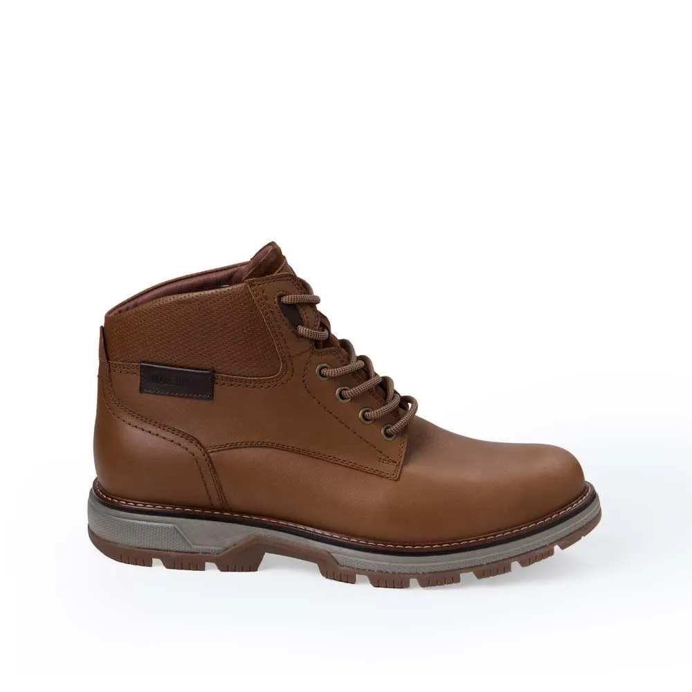 Botín Derby Casual ANGELO-2541 Olivo Viale Homme Cuero