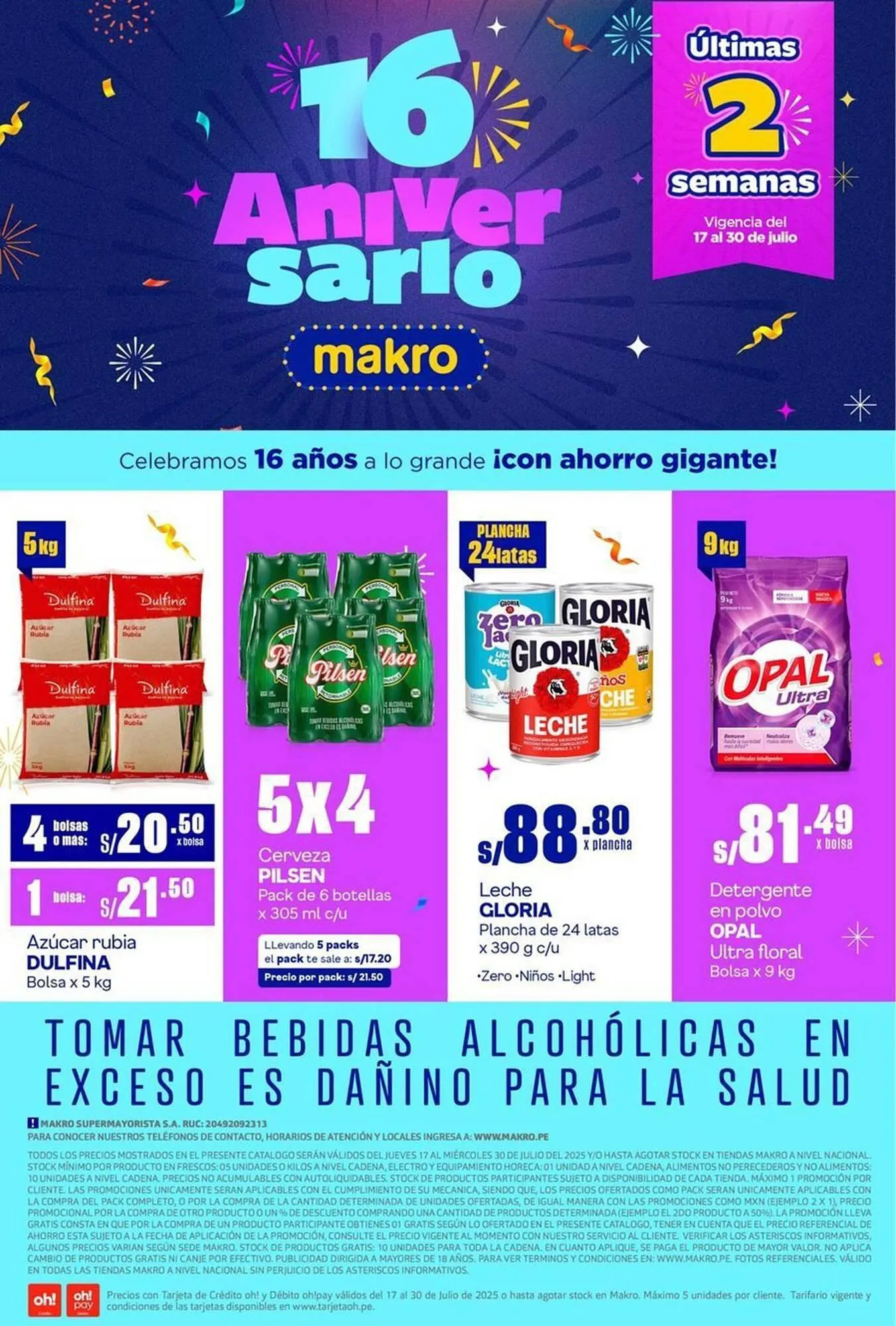 Catalogo de Catálogo Makro 17 de julio al 30 de julio 2025 - Pag 1