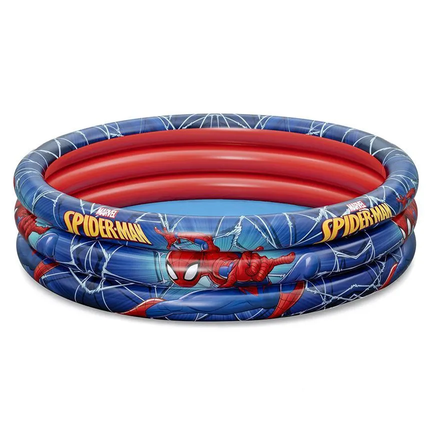 Piscina 3 Anillos Best Way Hombre Araña 122X30Cm