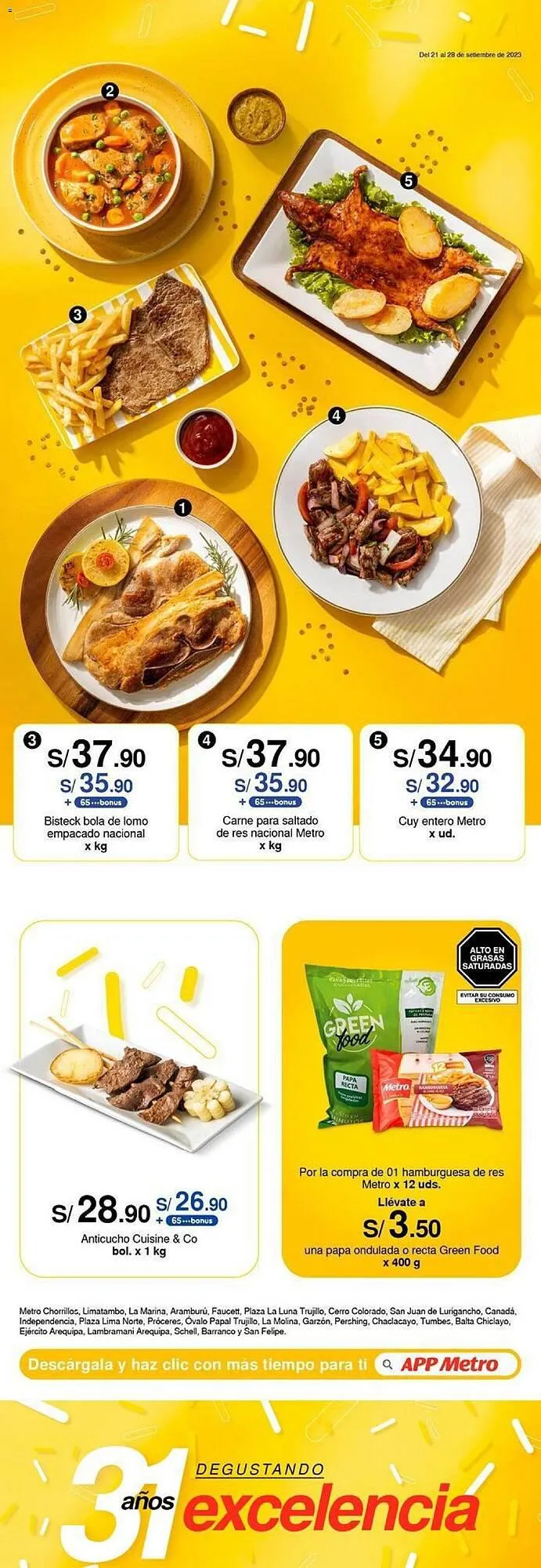 Catalogo de Catálogo Metro 21 de setiembre al 11 de octubre 2023 - Pag 10