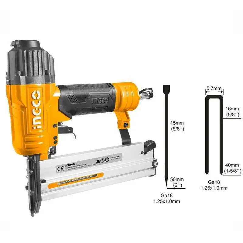 Clavadora Engrapadora 2 en 1 Neumática Ingco - Acn50401