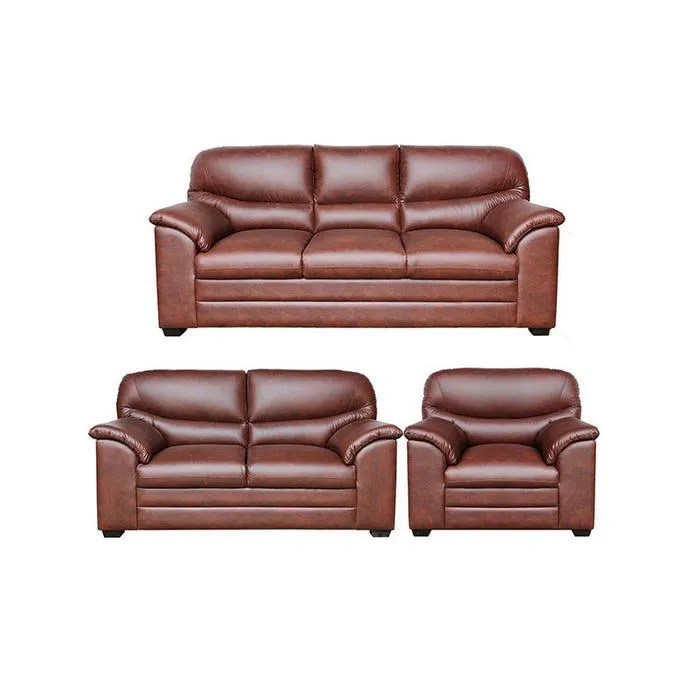 Juego de sala Casabella Arlett 3-2-1 Tabaco