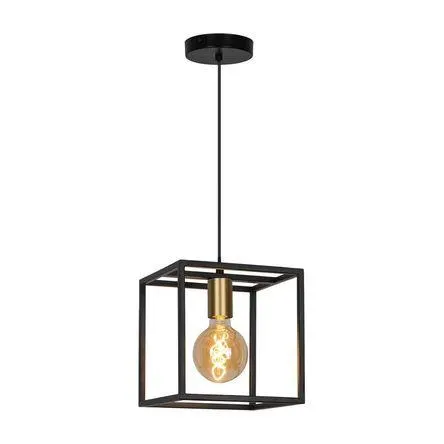 Lámpara Colgante Trendy Orange Mini E27 Negro de Metal 40W