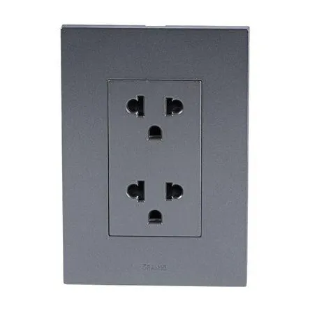 Placa Armada Orange: Tomacorriente Doble Universal Matte LT Terra