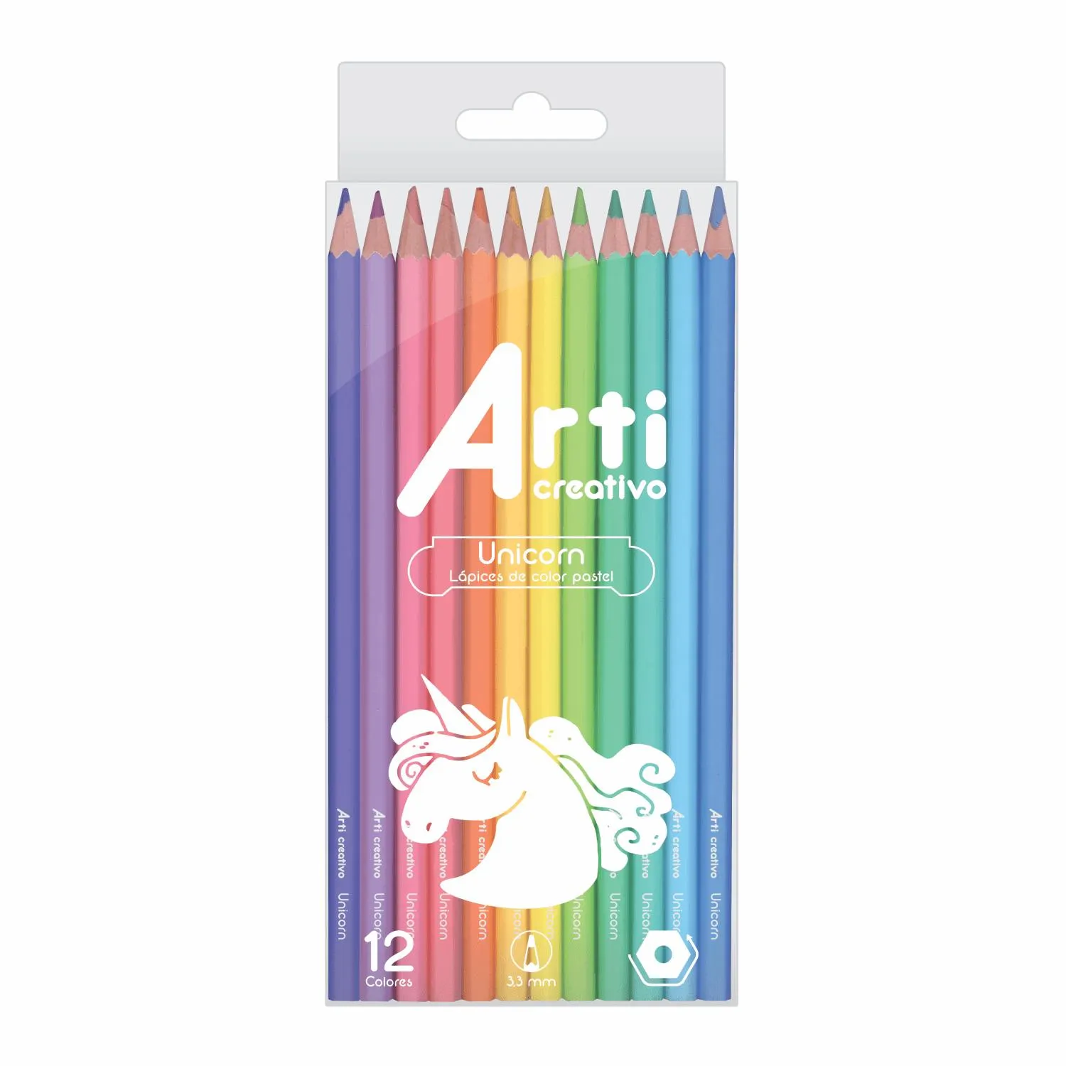 Colores Arti Creativo (Tac1912) Pastel Estuche Plástico x 12