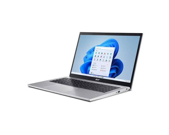 Laptop Acer Aspire 3 de 15.6", modelo A315-59-51A0, procesador Intel Core i5 (12va generación), 8GB RAM, 512GB de disco sólido, cámara web 720HD, entrada USB, HDMI, Windows 11, Wifi, Bluetooth 5.0, para oficina o estudiante universitario.