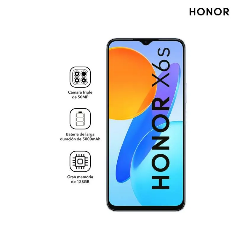 Smartphone HONOR X6s 4GB 128GB Silver