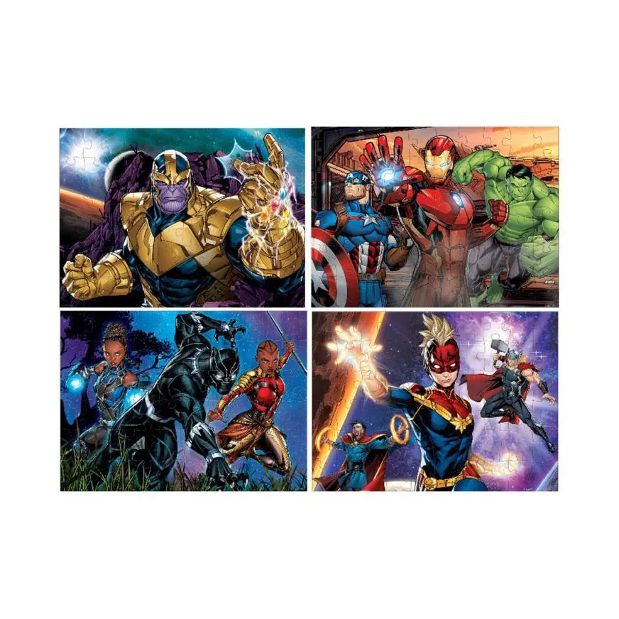 Rompecabezas Avengers 4 En 1