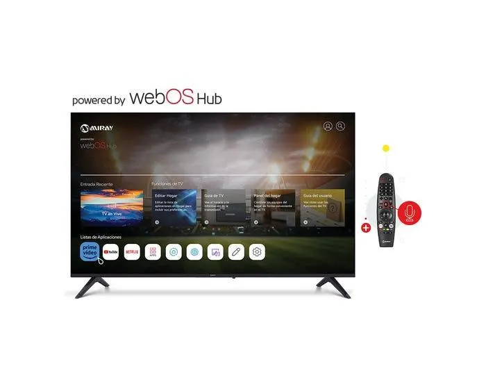 Televisor Miray LED 4K UHD Smart 58" MK58-K5000WBT + Control Remoto Magico Miray CRM-001MAGICO