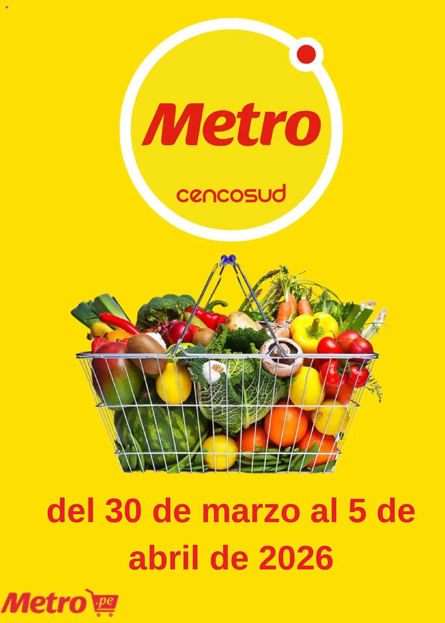 Catalogo de Catálogo Metro 30 de marzo al 6 de abril 2026 - Pag 1