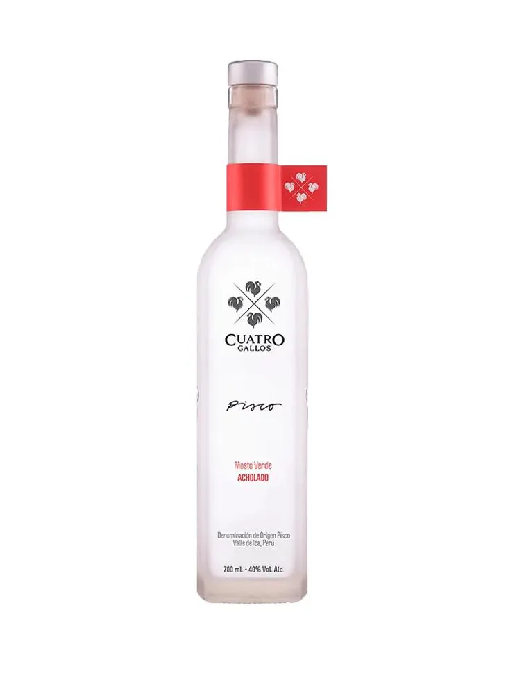 PISCO 4 GALLOS MV ACHOLADO 700ML
