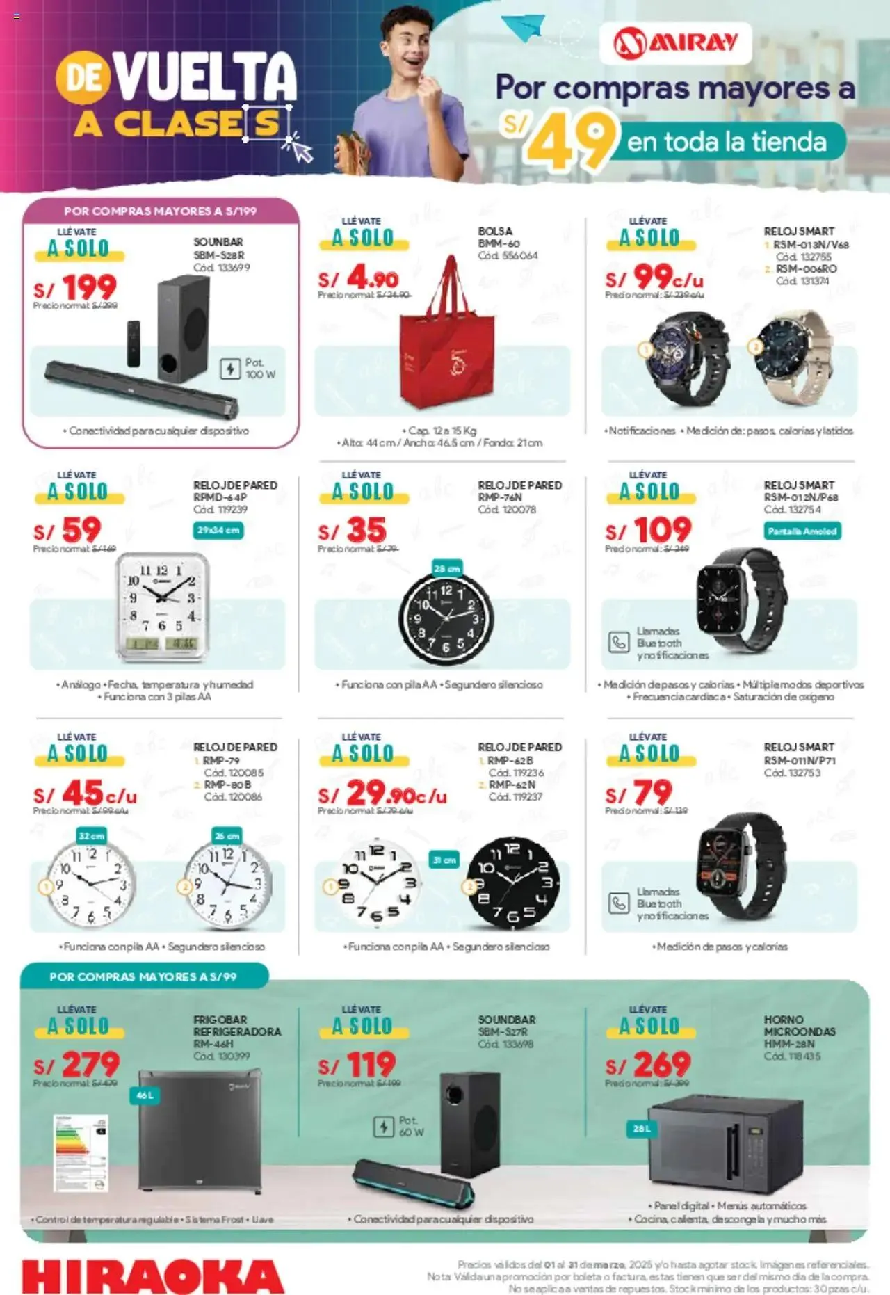 Catalogo de Hiraoka - De vuelta a clases 2 1 de marzo al 31 de marzo 2025 - Pag 1