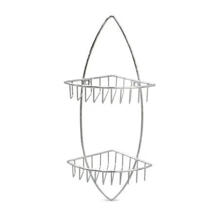 Repisa baño Orange Forrest esquinera 2 Niveles Cromado Higold