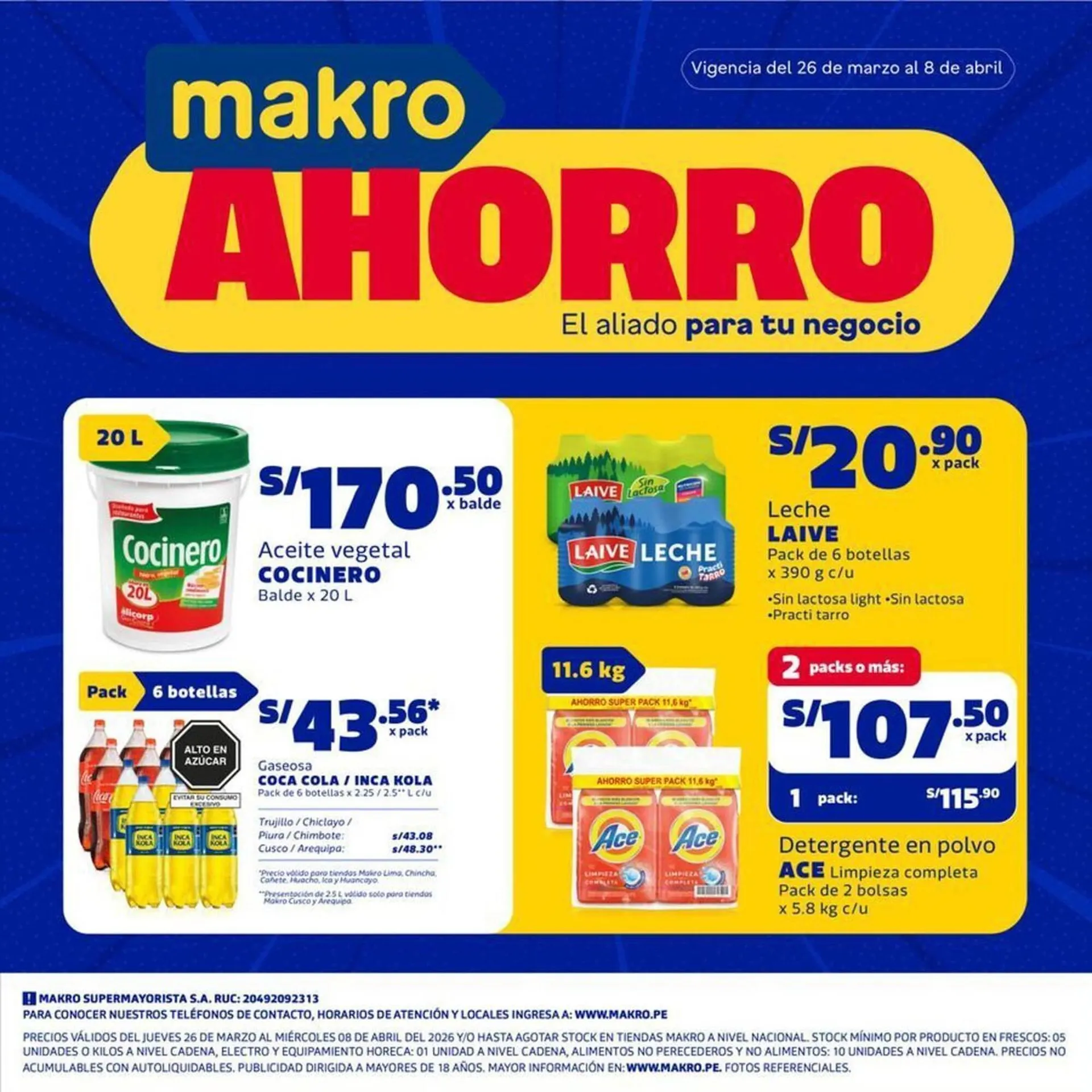 Catalogo de Catálogo Makro 26 de marzo al 8 de abril 2026 - Pag 1