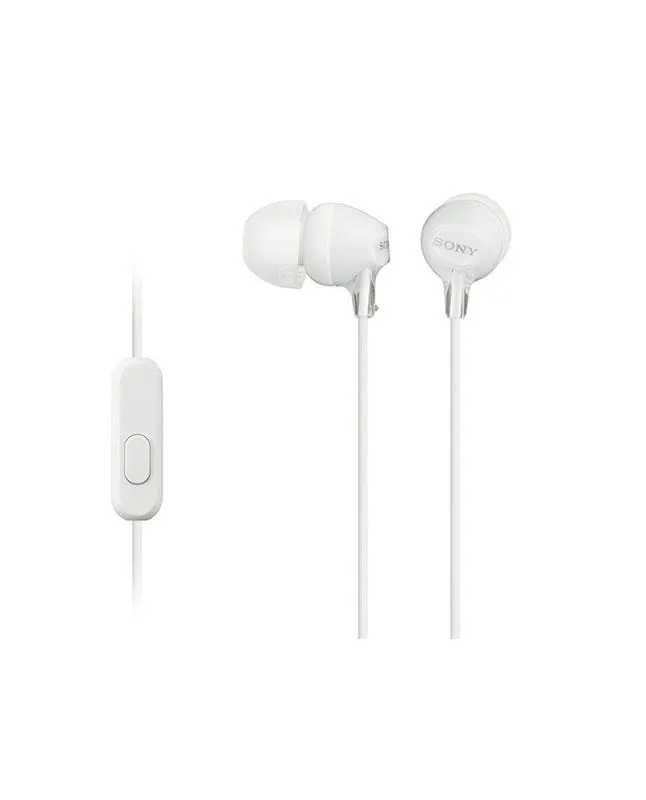 Audífonos in ear Sony con micrófono MDR-EX15AP Blanco