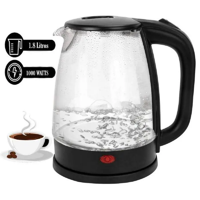 Hervidor Eléctrico de Vidrio Whiteline 1.8L 1500W GB1812A