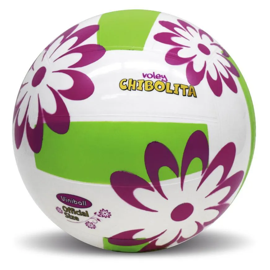 Pelota De Vóley Viniball Semideportiva Flores Surtido