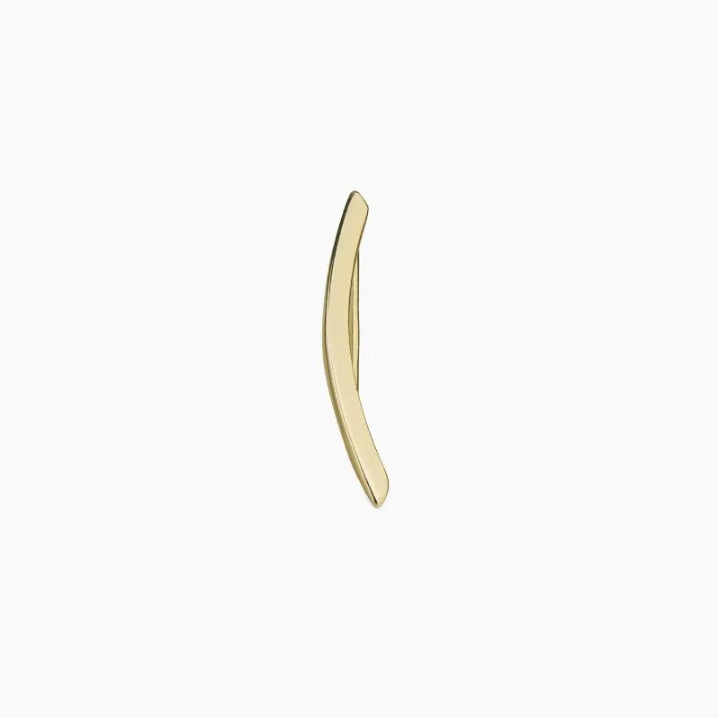 ARETE CUFF PALITO. Aretes cuf en forma de palito de oro amarillo 18k