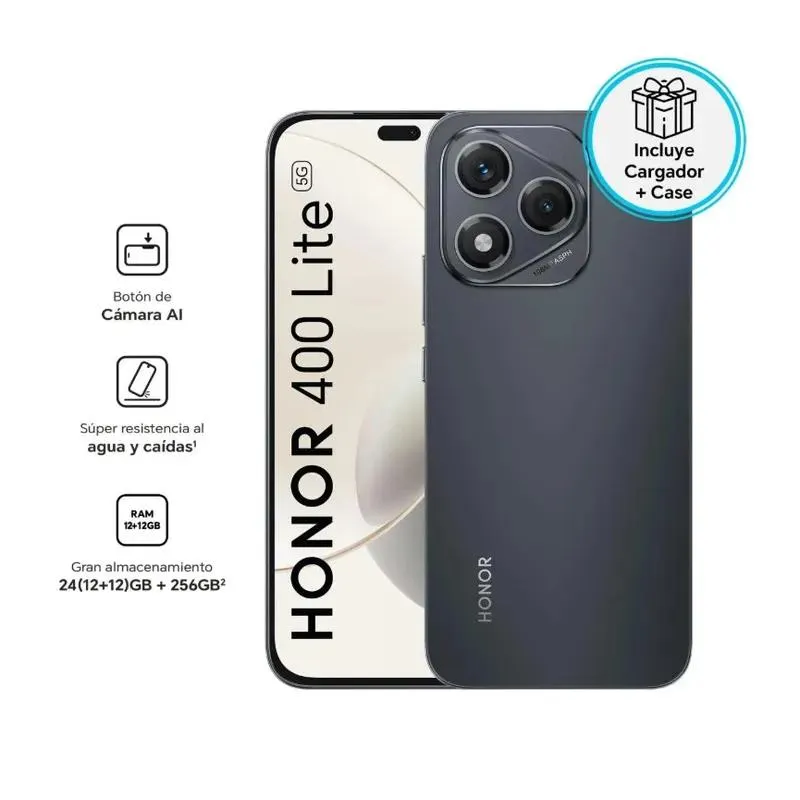 HONOR 400 Lite 12GB+256GB Midnight Black