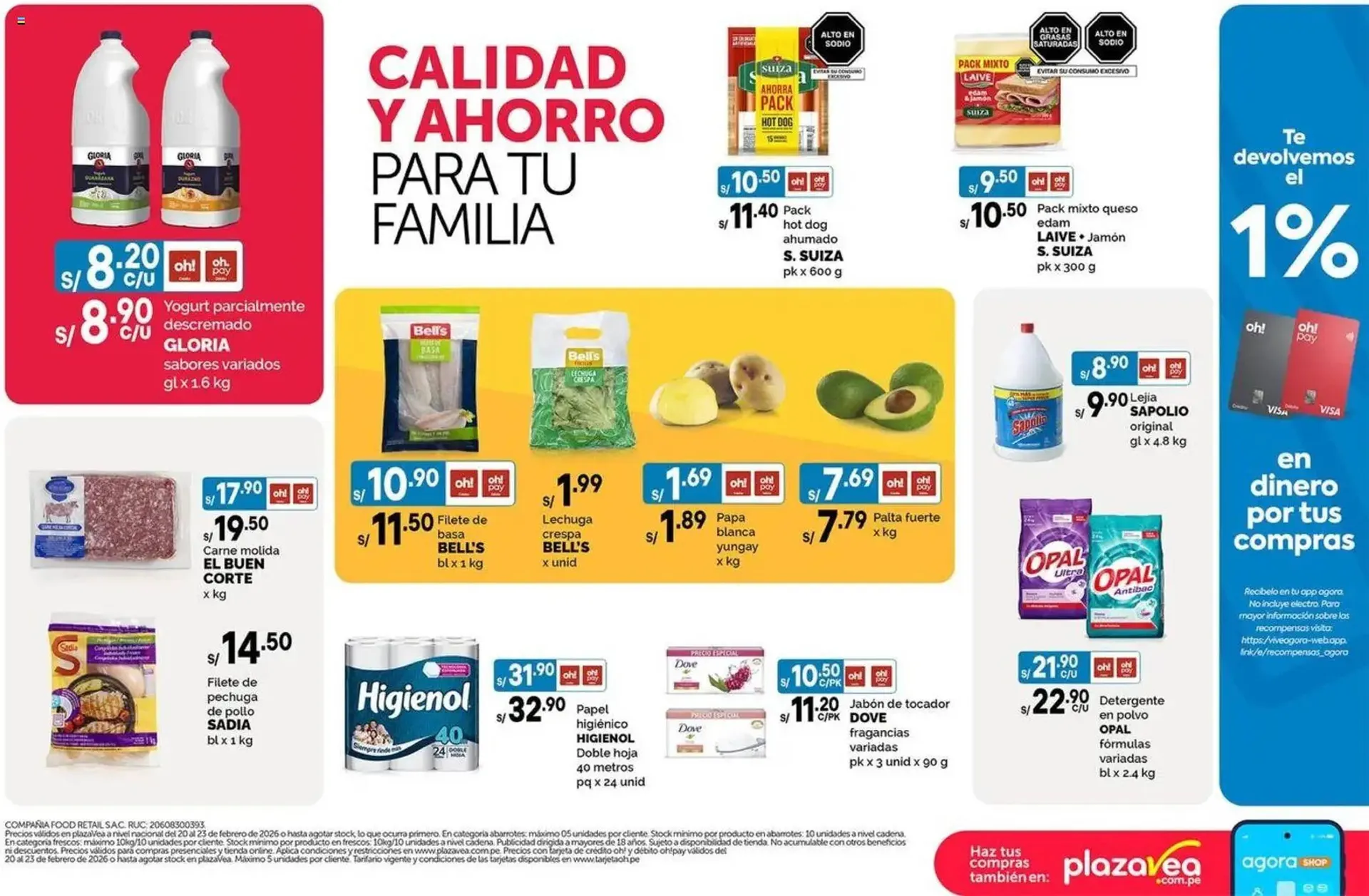 Catalogo de Catálogo Plaza Vea 20 de febrero al 23 de febrero 2026 - Pag 1