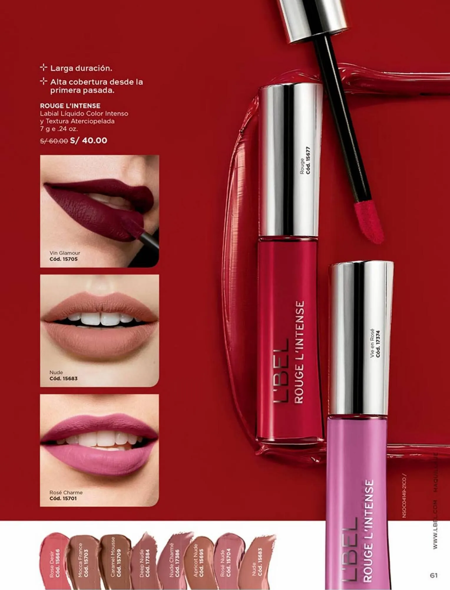 Catalogo de Catálogo L'Bel 1 de agosto al 31 de agosto 2023 - Pag 61