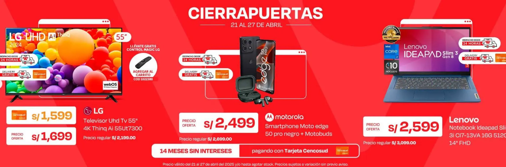 Catalogo de Catálogo Wong 22 de abril al 27 de abril 2025 - Pag 9