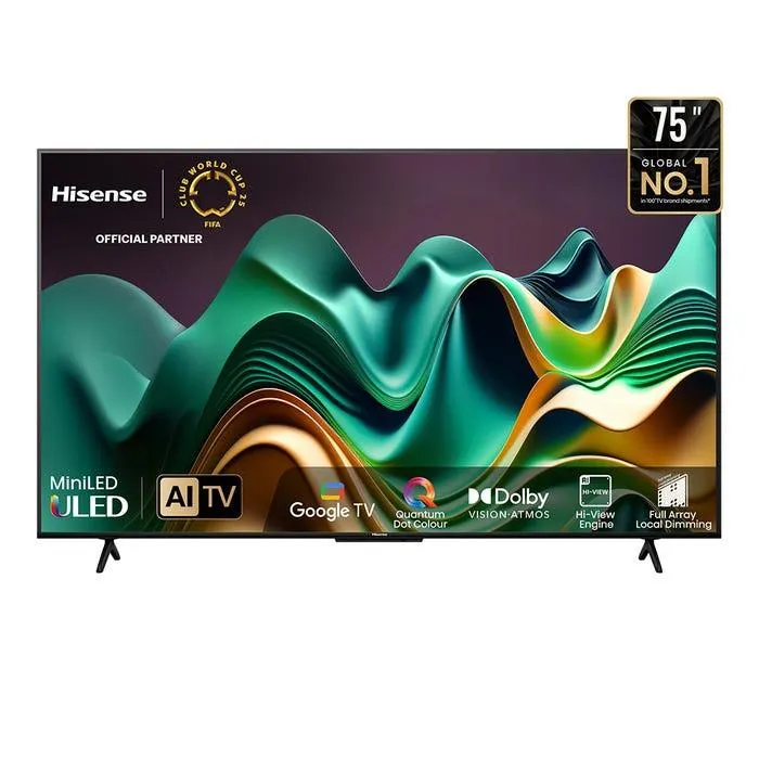 TV Hisense 75" QLED 4K UHD Google TV 75U6N