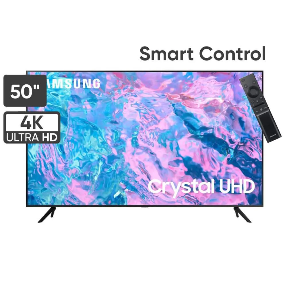 Televisor SAMSUNG Crystal UHD 50" 4K Smart TV UN50CU7000GXPE