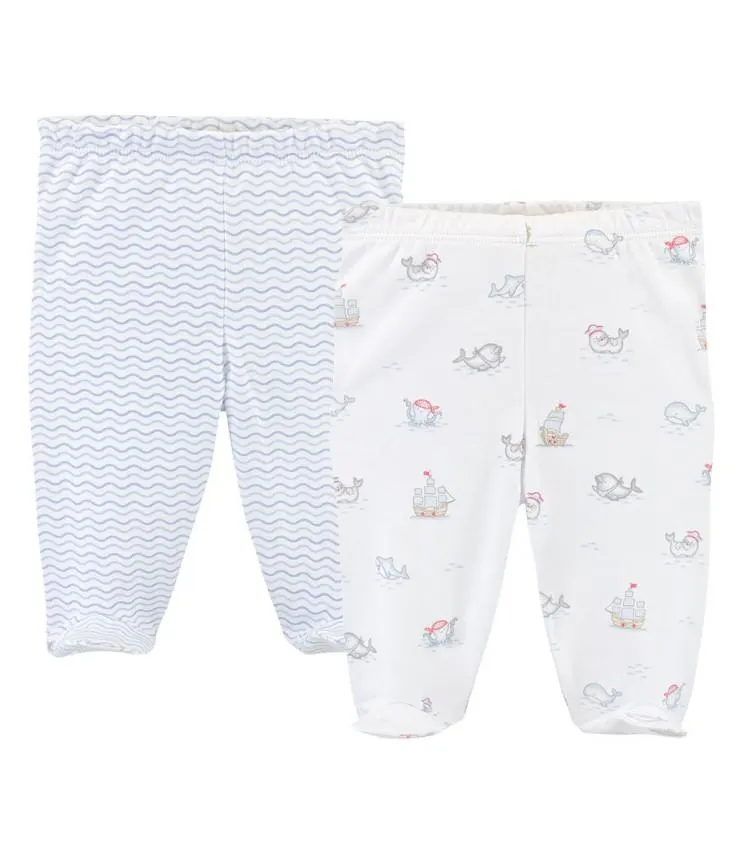 Pack de 2 Pantalones de 100% Algodón Pima | Colección Lets Keep Swimming