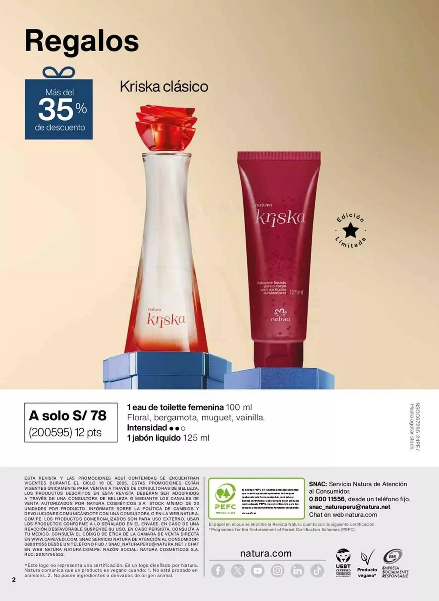 Catalogo de Catálogo Natura 1 de octubre al 31 de octubre 2025 - Pag 137