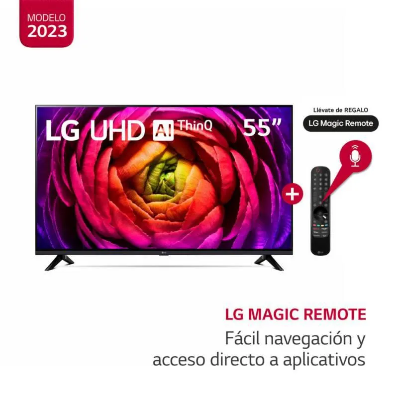 Televisor 55" LG UHD 4K ThinQ AI 55UR7300PSA (2023)