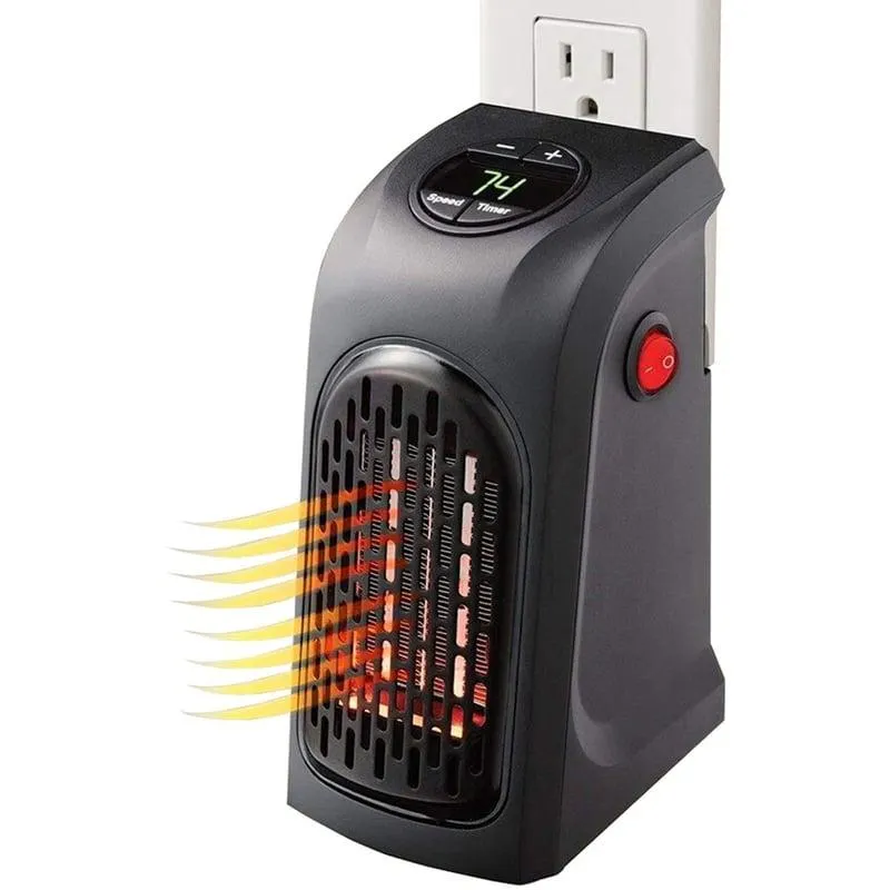 Calefactor Portatil Regulable 400W con Temporizador