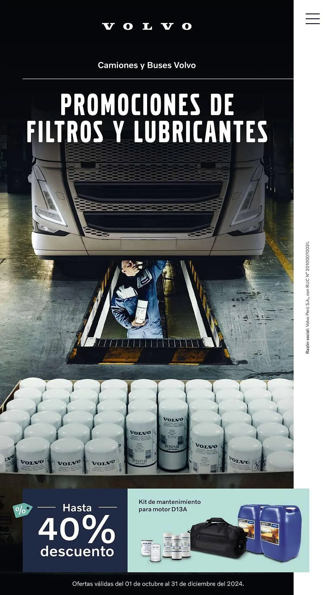 Catalogo de Catálogo Volvo 29 de octubre al 31 de diciembre 2024 - Pag 1