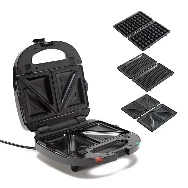 Sandwichera Wafflera Panini 3 en 1 WSM-BRATEN3