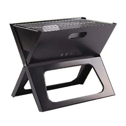 Parrilla al Carbón Plegable Portátil 46x44cm Negro Orange 37x46.2x44cm
