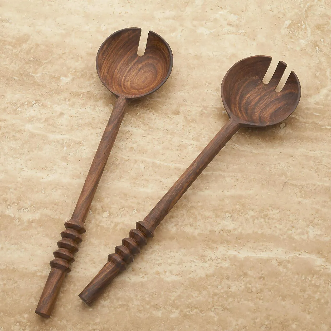 Set de 2 Servidores de Ensalada Acacia