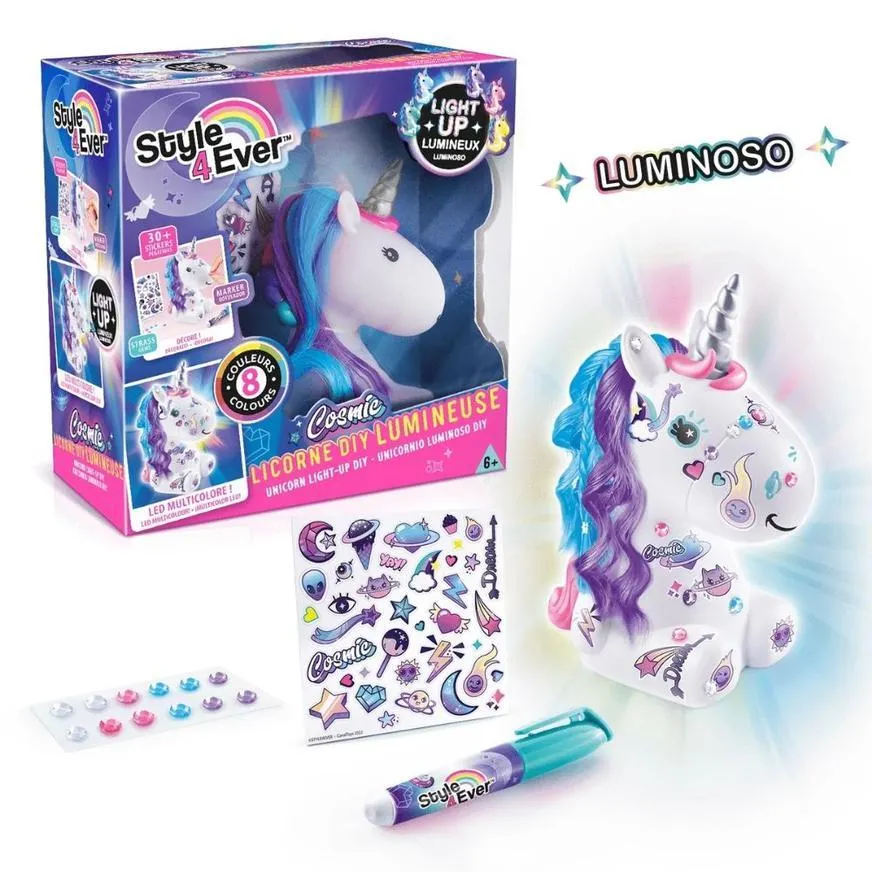 Set De Unicornio Style 4 Ever Luminoso