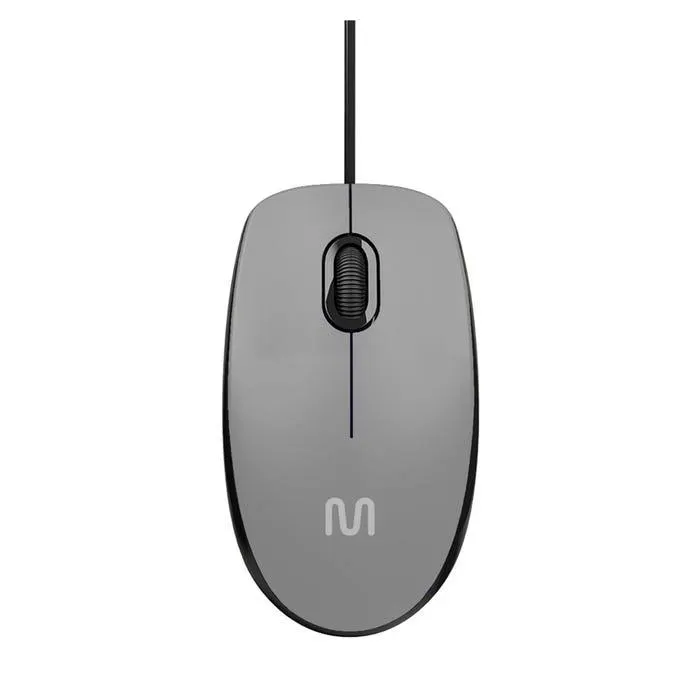Mouse Alámbrico Multilaser MO387 Gris