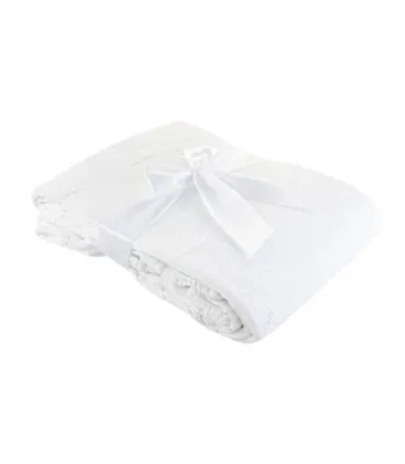 Colcha Tejida con Forro de 100% Algodón | Estrellitas