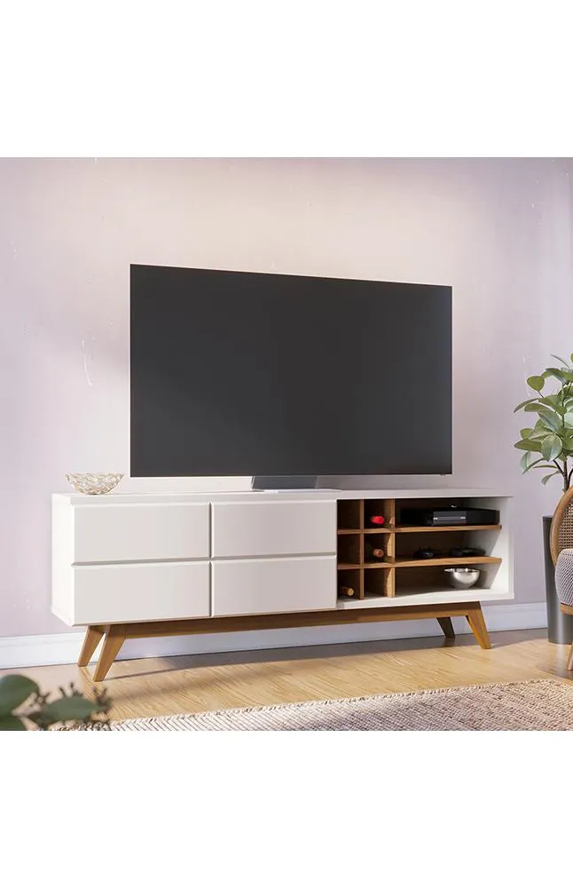 Mesa de TV Pazart Venecia Off 64.2CM Blanco